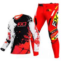 motokroso pavarų komplektas vaikams 4 5 6 7 8 9 10 11 12 13 metų Jaunimas vaikas Motociklas berniukas Mergaitė Jersey Pant Kits lenktyninis kostiumas Visureigis Enduro MX MTB XXL-28 black