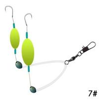 Surfs Fishing Fishhook Pompano Rig featuring Floats Versatile Fishing Equipments designed for Saltwater Freshwter Fishing designed for Fishing Lovers yellow
