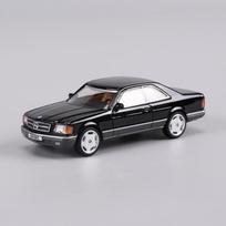 2026 Naujas 1:64 Mercedes-Benz 500SEC lydinio automobilio modelis, lietas replika su sukamais ratais, klasikinis modelis, vintage kolekcinis daiktas entuziastams mėlyna