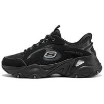 Skechers DLites 5.0 Panda Shoes Women Sneakers Black White 150527-BKCC 35