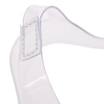 1Pair batų stygos Permatomos, nematomos aukštakulnės, palaidi kulkšnies dirželiai white