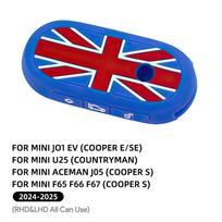 Silicone Key Case Cover for MINI Cooper F65 F66 F67 Countryman U25 J01 EV J05 Aceman, Protective Remote Key Shell, Car Interior Accessory black red uj / for j05 aceman juoda