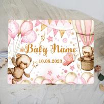 Naujagimio medinė personalizuota uždengta laikymo dėžutė, Naujagimis, Prabangus kūdikio krikštynų dovanų rinkinys, Dovanų naujiems tėvams, Speciali atminimo dėžutė 15X10X5cm white