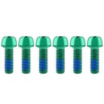 Titanium-plated Bicycle Handlebar Screws Stainless Steel 17MM Bike Handle in Bolts M6 Fix Bolt Bicycle Disc Brake Caliper Bolt