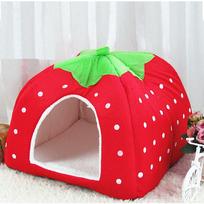 Dog house Pet dog point house house Strawberry house Pet supplies S raudona