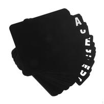 26Pcs Index Card Dividers with Alphabet Tabs Separators for Home black