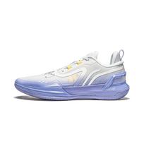 LiNing Liren Assassin 1 Roland Cushioned Slip-Resistant Lightweight Rebound Low-Top Basketball Shoes Men's White Purple ABPU021-3 45 white