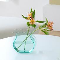 Acrylic Containers Flower Arrangement Vase Modern Novelty Desktop Ornament Decor Planter Nordic Clear white