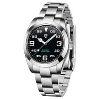Pagani Design Pagaminta SEIKO NH35 Automatinis su Tinka kostiumui Nerūdijančio plieno Guminis Safyro Tobulas PAGANI DESIGN Vyriškam laikrodžiui, Japonija, Mechanizmas, sidabras