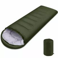 Camping Sleeping Bag Warm 4 Season Lightweight Envelope Backpacking Outdoor Mummy Cotton Winter Sleeping Pad Durable Material Practical Daily Use black