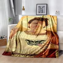 29 Style H-Harry Styles Singer Star Soft Flannel Blanket for Beds Bedroom Sofa Picnic,Throw Blanket for Leisure Nap Gift 75x90cm gray