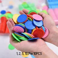 Poker Chips With Numbers Counting Markers Board Games Adullt Kids Party Carnival Fun Favors Juegos De Mesas Para Toda La Familia blue