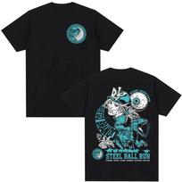 Anime Jojo Bizarre Adventure T-shirt STEEL BALL RUN Diego Brando Manga Graphic T-shirts Men Women Cotton Casual Tshirt S