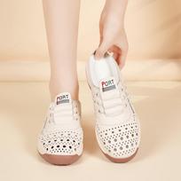 Ladies Clogs Platform Sandals Casual Summer Leather Slippers Women Thick Sole Shake Shoe Sneakers 35 dramblio kaulas