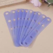 10Pcs Pink/Blue Perm Silicone Band Heat Resistant Traceless Digital Cold Rods Elastic Rubber Band Hair Rings Styling Tools gray