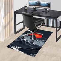 Japanese Style Office Carpet Chair Mat - Large Size Desk Pad for Home Decor, Sofa Rug, Office Flooring Gift, Suitable for Bedroom, Living Ro 60cm by 90cm