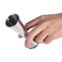 304 Stainless Steel Bar Wine Cocktail Shaker Double Jigger Bartending Measuring Tool AccessoriesSilver beige