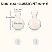 Ball Flower Pot Wall Hanging Planter Glass Hydroponic Vase Plant Wall Mounted Fish Tank Transparent Durable Sturdy Glass Bottles