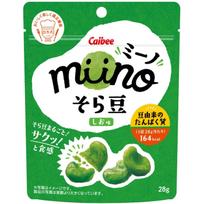 Calbee Miino Soramame Salt Flavor Broad Beans Snack 28 grams (x 12) black