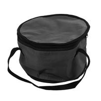 Oxford Cloth Material Insulated Casserole Carrier Round 11x7in Size Reusable Cooler Bag Foldable Foil Lined
