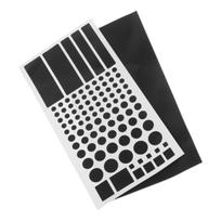 LED light blocking stickers light shielding stickers self adhesive PVC black opaque films light darkening cover sheets juoda