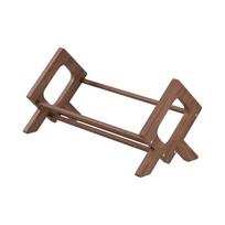 Wood Tilting Bookcase Desktop Bookshelf Portable Book Storage Rack Creative Small Book Shelf for Books Magazine Medium size brown