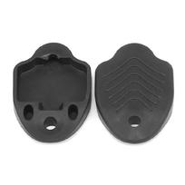 1 pora MTB dviračio pedalų klipų dangteliai Neslystantis guminis klipų apsauginis dangtelis 1 black