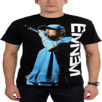 Eminem Men's On The Mic T-Shirt Black S