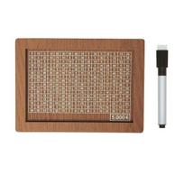 Medinė Pinigų Taupymo Iššūkis Pinigų Tikslas Ir Dėžutė su Dėžute Pinigų Skaičiai Taupyklė beige