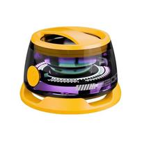 G200 Portable Mini Magnetic Bluetooth Speaker RGB Light Speaker Mobile Phone Holder Wireless Speaker Home Ktv Machine geltona