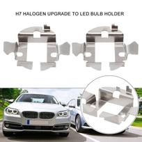 Komplektai H7 Adapteriai Laikiklis LED Dalių Laikiklis 2vnt/Rinkinys Priedai Automobilis BMW E60 Skirtas Vauxhall Insignia Astra H7 CHINA gray