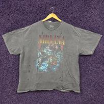 Nirvana Unplugged oversized vtg style Tshirt size one size L gray