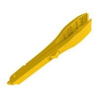1/4 vnt. Plastikinis žuvies griebtuvas Ergonomiška rankena Lengvas Nešiojamas Daugiafunkcis Žuvies griebtuvas Žuvies kontrolės spaustukas Žnyplės Gaudyklė Žnyplės juoda