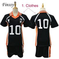 Cos Dovanų Haikyu Kostiumas Anime Karasuno Aukštosios Mokyklos Tinklinio Klubas Hinata Shyouyou Sportinis Kostiumas Džersiai Plonas Vienodas Kostiumas M black