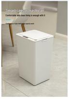 High-Value Odor-Proof Automatic Smart Trash Can for Home, Bedroom, Kitchen, Bathroom 27x23.5x43 cm gray
