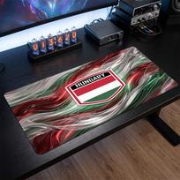 Hungary Football Crest Mouse Pad, Extended Non Slip Rubber Desk Mat for Gaming Office Laptop Fan Gift 30cmx60cm（11.8x23.6inch）