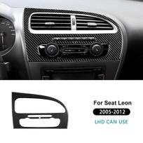 Carbon Fiber Style Interior Sticker for Seat Leon 2005 2006 2007 2008 2009 2010 2011 2012 LHD RHD Interior Panel For LHD Black Carbon