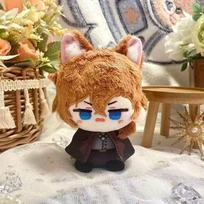 10cm Dazai Osamu Plush Doll Nakahara Chuuya Nakajima Atsushi Edogawa Rampo Doll Mini Pendant Keychain Super Cute toy Gifts 10cm brown