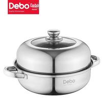 DePau Berlin Duke 26cm Stainless Steel Multi-Purpose Pot gray