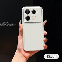 For Infinix Note 40 Pro+ Case Infinix Note 40 40 Pro Cover Leather Case Luxury Lens Protection Protect Matte leather Back Cover Infinix Note 40 white