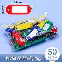 Waterproof Keyring Tag with Number Marker and Identifier Stickers for Hotel Keys