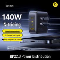 Baseus 140W GaN Type-C Multi-Port PD Fast Charger 3C Certified