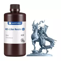 ANYCUBIC ABS-Like Resin 3.0 fotopolimerinė derva 3D spausdintuvui 1 kg, Pilka