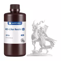 Fotopolimerinė derva 3D spausdintuvui Anycubic ABS-Like Resin 3.0, 1 kg, balta