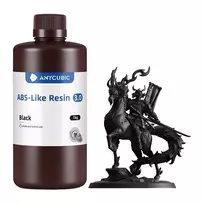 Fotopolimerinė derva 3D spausdintuvams Anycubic ABS-Like Resin 3.0, 1 kg, juoda