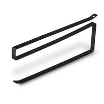 Popierinių rankšluosčių laikiklis Tadar Loft, metalinis, juodas, 26 × 10 cm