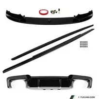Performance Apdailos komplektas su M5 išvaizdos Difuzoriumi skirtas BMW F10 / F11, juodas blizgus