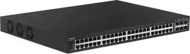 Edimax 54 prievadų Gigabit PoE+ Web Smart valdomas jungiklis ilgiems atstumams su 6 SFP+ 10G prievadais