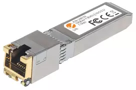 Intellinet 10 Gigabit Copper SFP+ modulis, 10GBase-T (RJ45), 30 m, iki 10Gbps su Cat6a, MSA suderinamas, atitinka Cisco MA-SFP-10G-T, trejų metų garantija