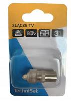 TechniSat 0001/3361 metalinė TV antenos jungtis, tiesi